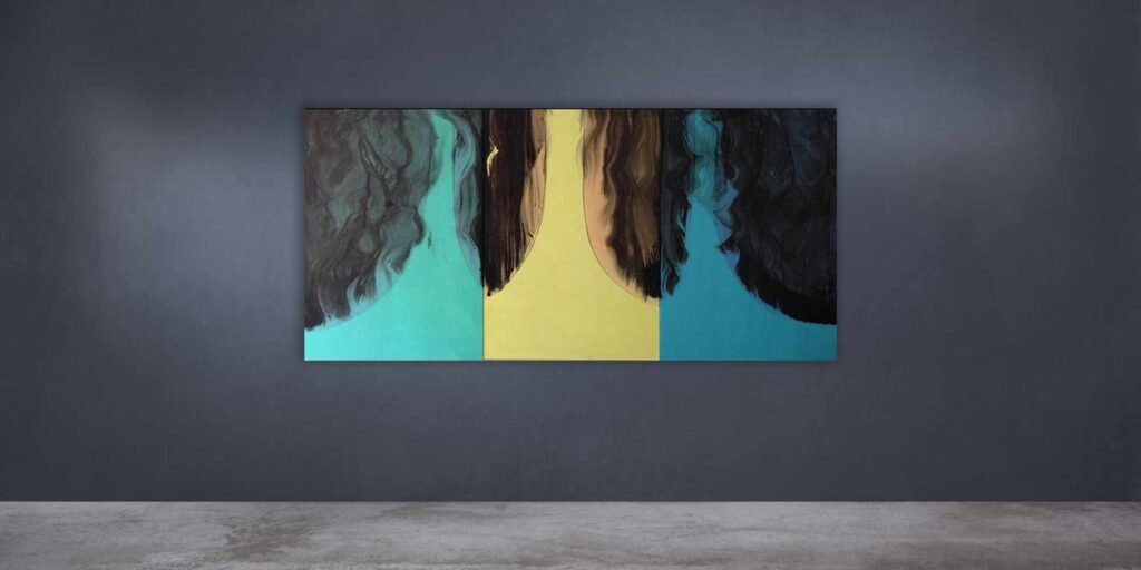Luciano Spano Italy 1959 150×300 cm Acrilico tela 2013 terres sud gallery insitu